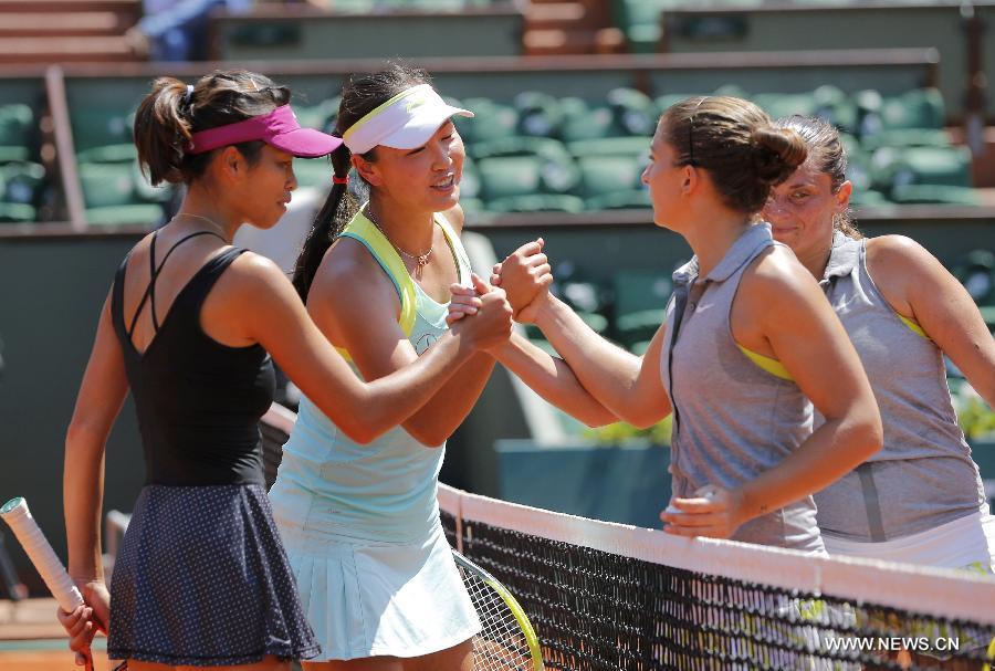 Roland-Garros : Peng Shuai et Su-Wei Hsieh remportent le double dames