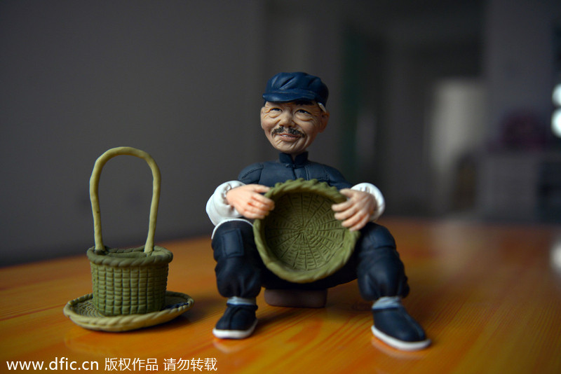 Des figurines d'argile pour représenter l'artisanat chinois