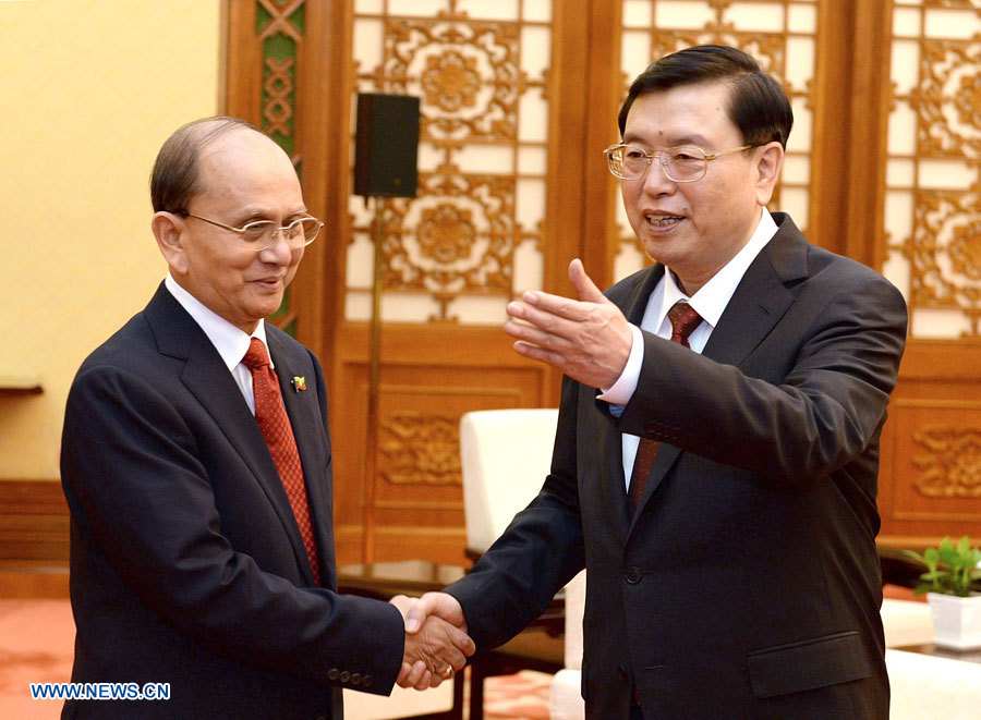 Chine : Zhang Dejiang rencontre le président birman