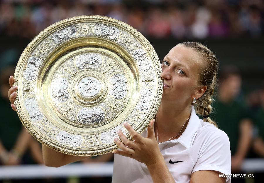 Tennis: La Tchèque Petra Kvitova remporte Wimbledon