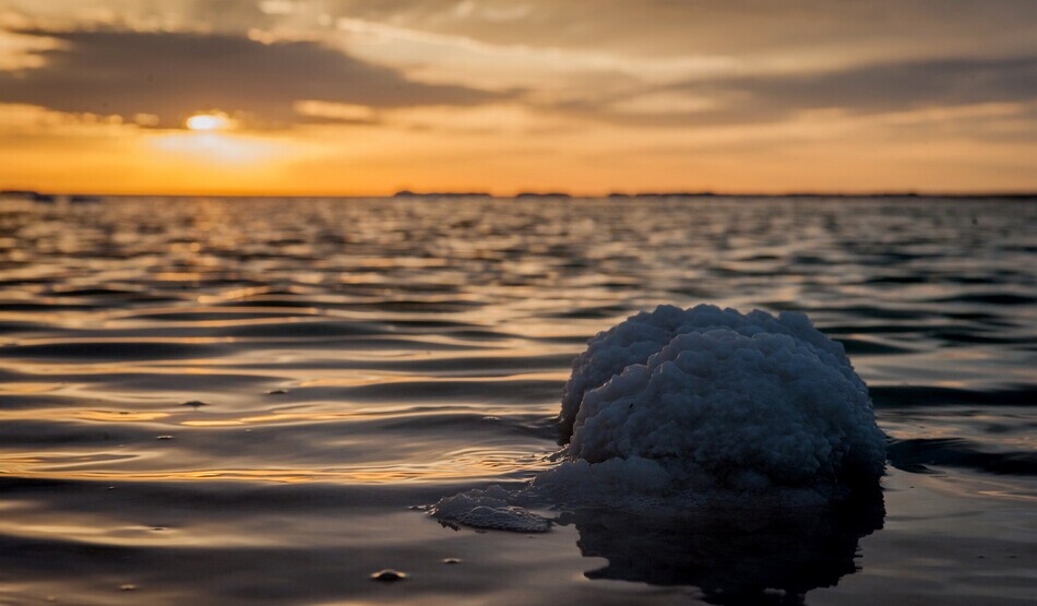 Le lac salé multicolore du Lop Nor