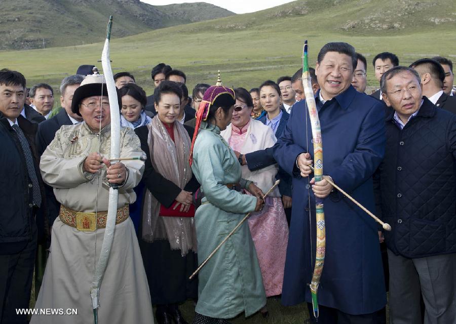 La Mongolie organise une fête traditionnelle en l'honneur du président chinois