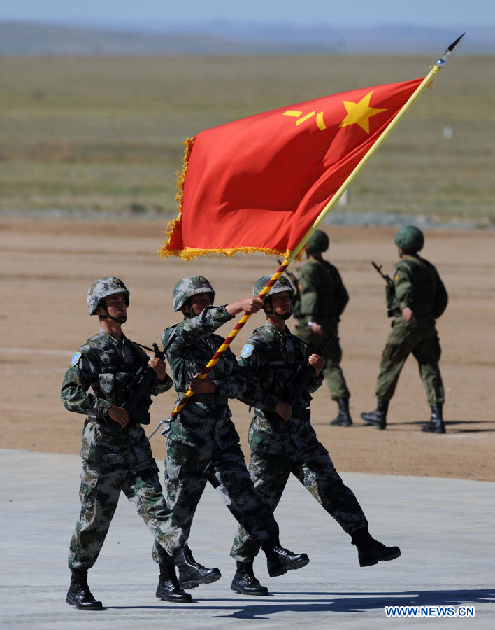Lancement de la manoeuvre conjointe anti-terroriste de l'OCS en Chine