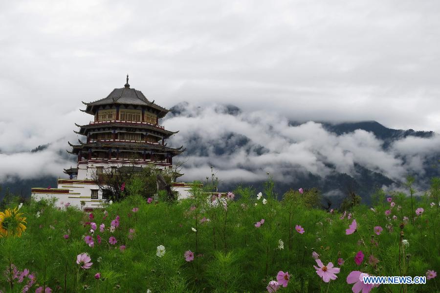 Paysages pittoresques dans le district de Linzhi au Tibet