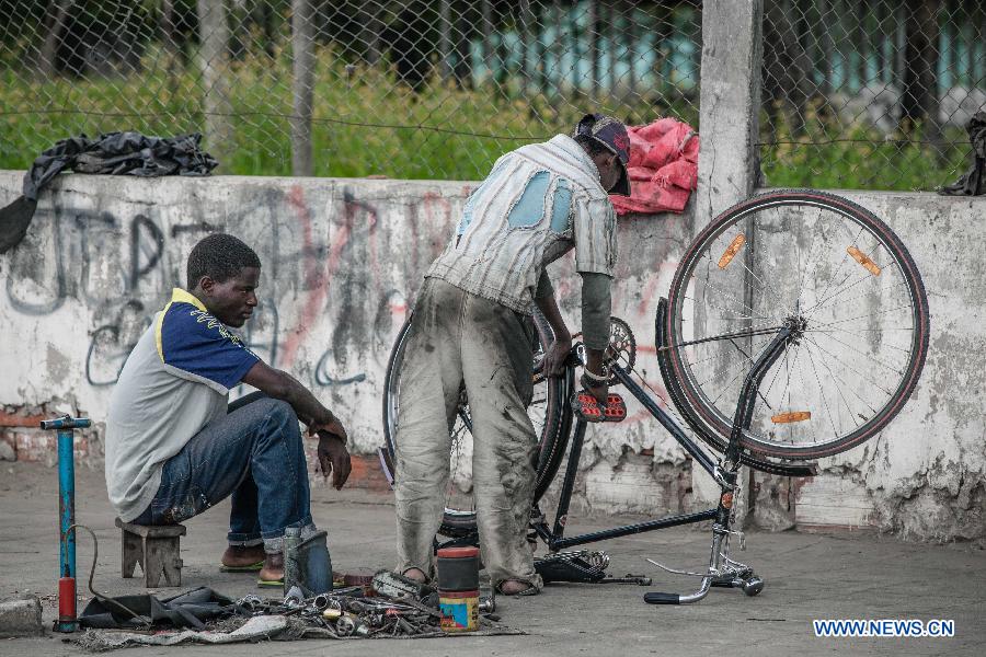 Photos: les vélos-taxis au Mozambique