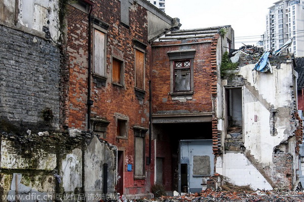 Des vieilles maisons de la vieille ville de Shanghai.