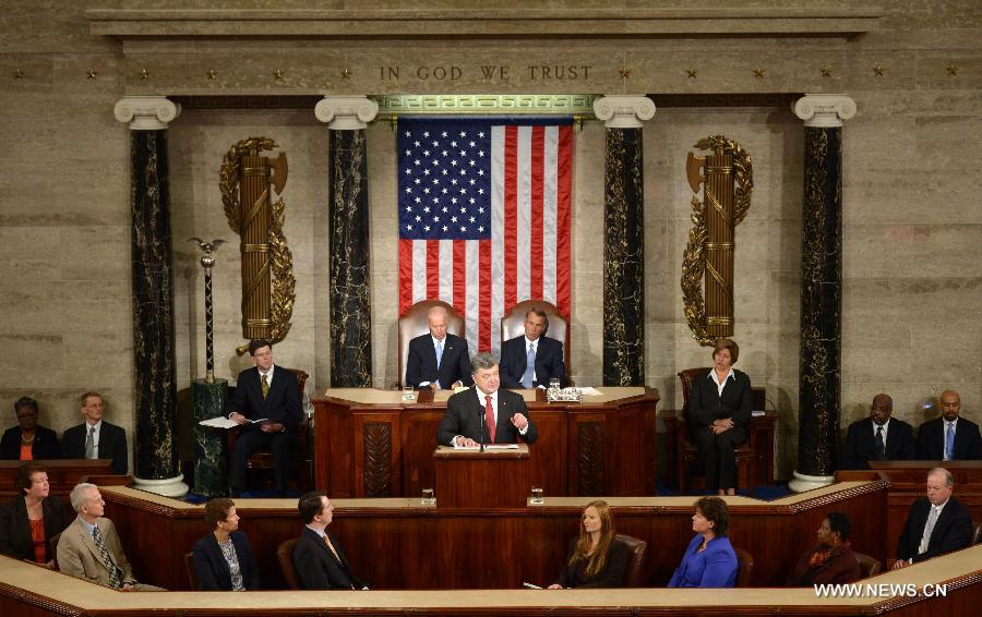 Le président ukrainien demande plus de soutien au Congrès américain 
