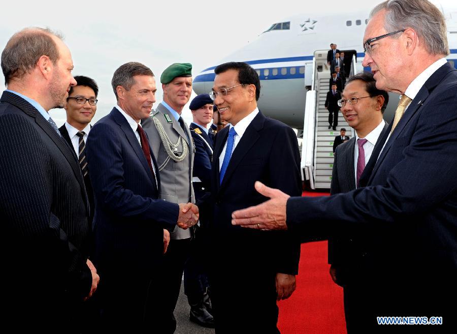 Le Premier ministre chinois arrive à Berlin pour une visite de trois jours