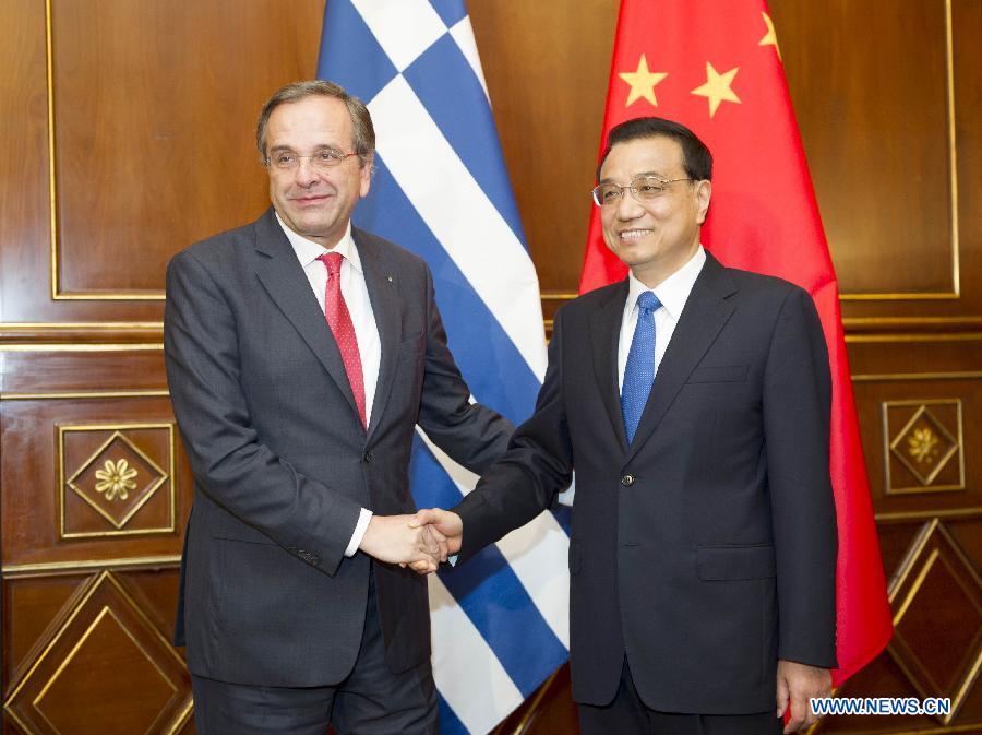 Entretien entre les Premiers ministres chinois et grec à Milan