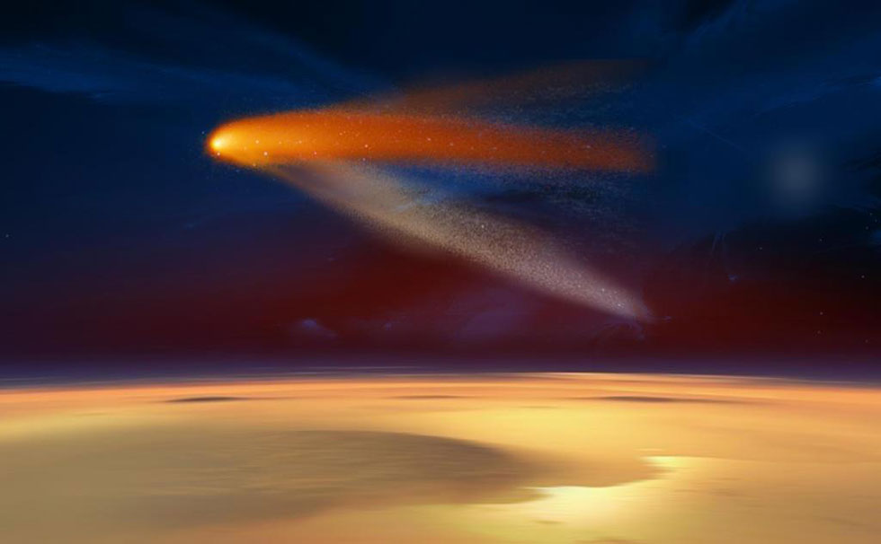 Rarissime rencontre entre la comète Siding Spring et Mars
