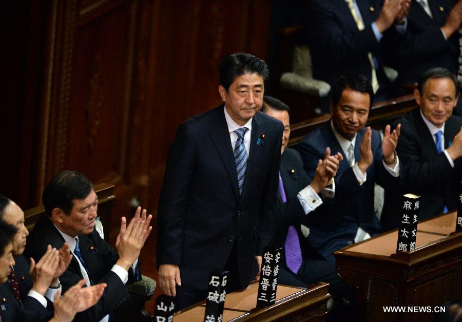 Japon: Shinzo Abe réélu Premier ministre 