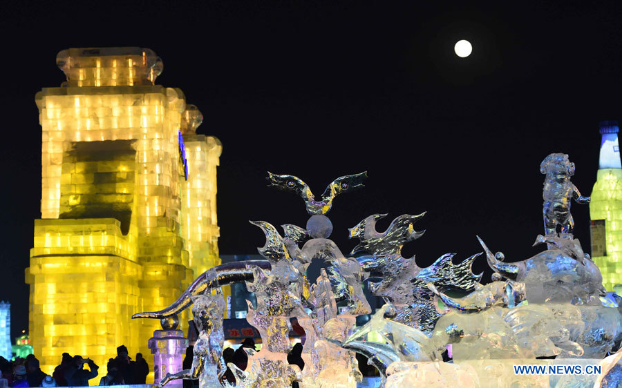 Harbin :  le Festival international de glace en images