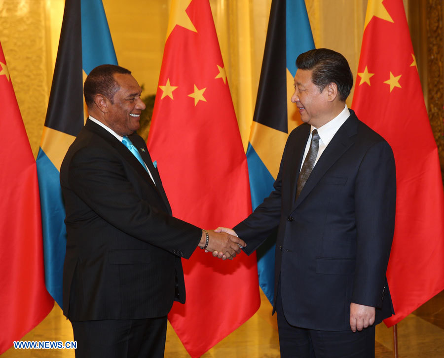 La Chine et les Bahamas s'engagent à renforcer leur coopération