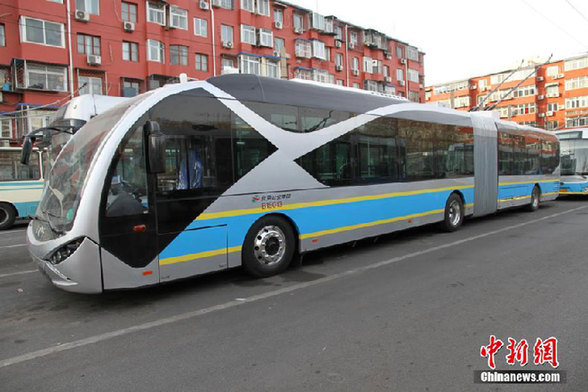 L'autobus électrique fait ses débuts à Beijing