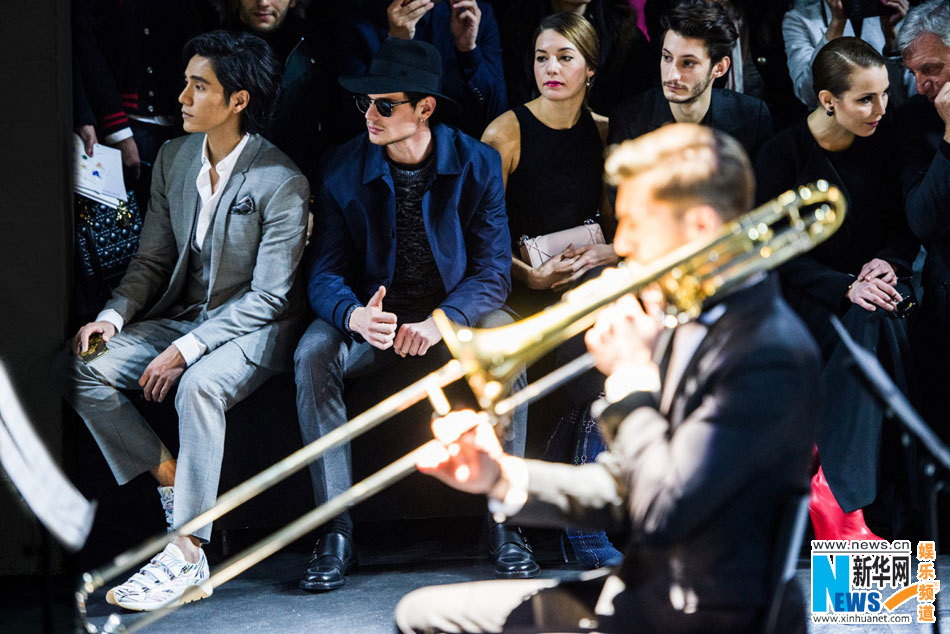 Les acteurs Chen Kun et Song Seung Heon à Paris pour la Fashion Week Hommes