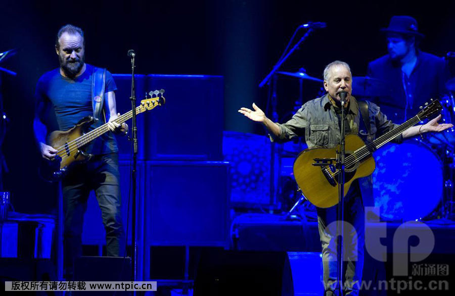 Photos - concert de Sting et de Paul Simon à Amsterdam