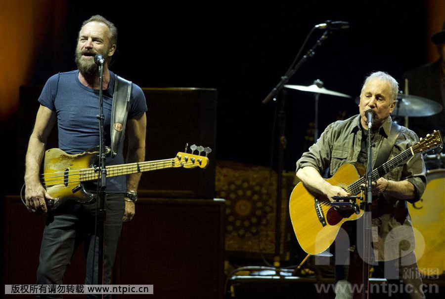 Photos - concert de Sting et de Paul Simon à Amsterdam