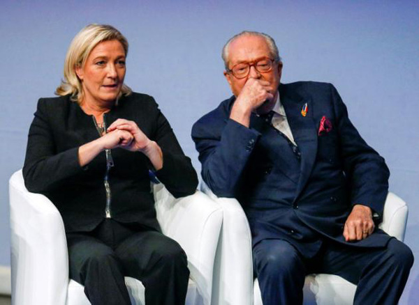 Crise au Front National : rupture « totale et définitive » entre Marine Le Pen et son père
