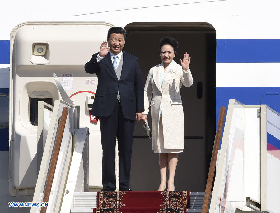 Arrivée du président chinois à Moscou pour le 70e anniversaire de la victoire de la Grande Guerre patriotique