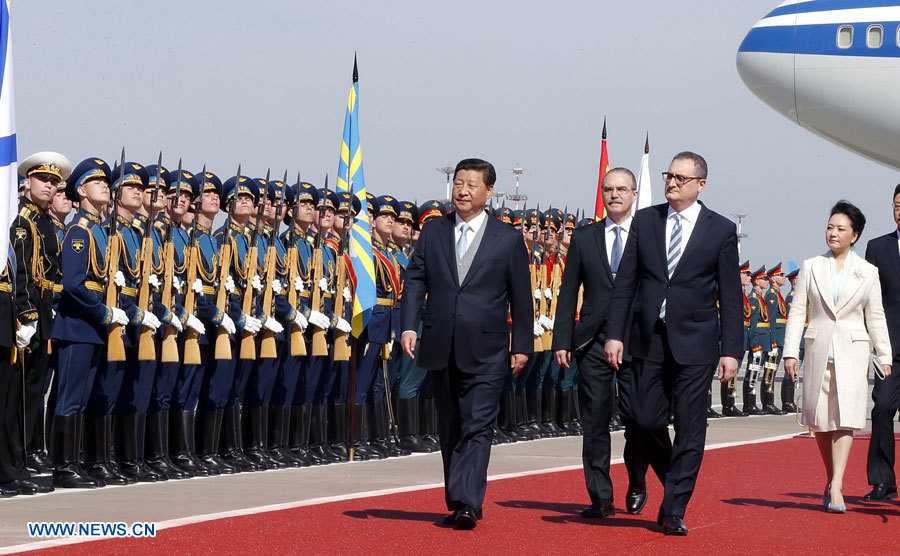 Arrivée du président chinois à Moscou pour le 70e anniversaire de la victoire de la Grande Guerre patriotique