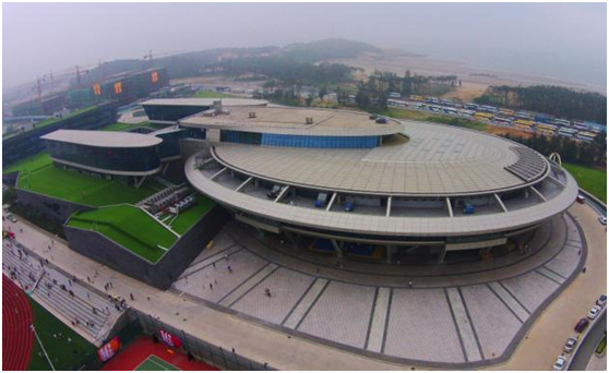 Le siège de la société NetDragon Websoft, à Fuzhou, en Chine, le 16 mai 2015. STR / AFP
