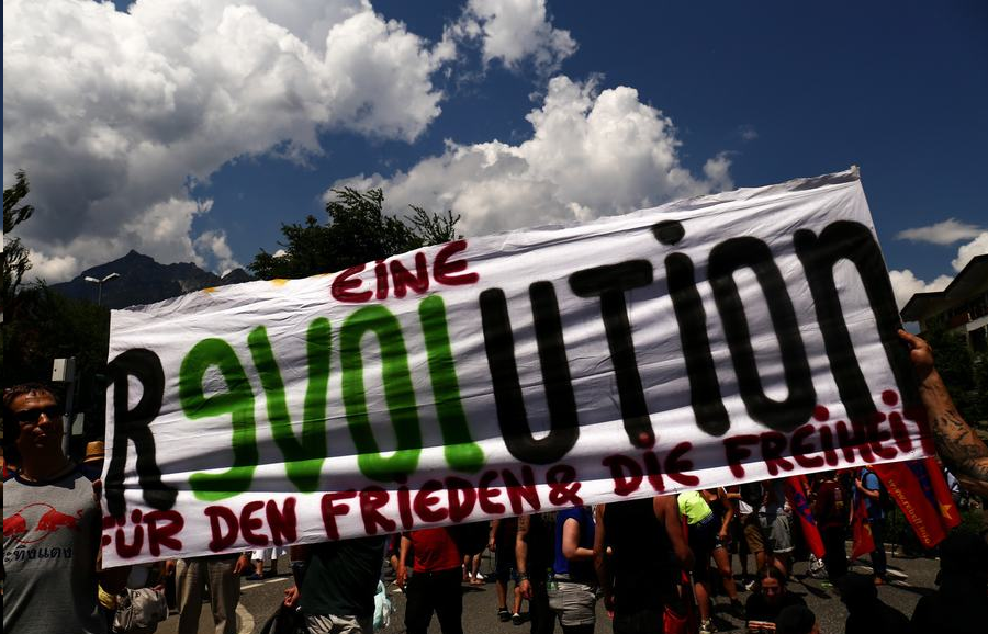 Marches de protestation à l'occasion du Sommet du G7 en Allemagne