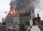La Basilique Saint-Donatien de Nantes ravagée par un incendie