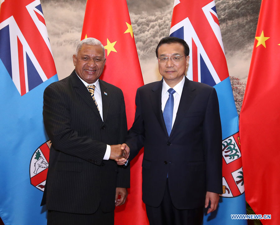 Li Keqiang compte sur des progrès dans l'étude de faisabilité de l'ALE Chine-Fidji
