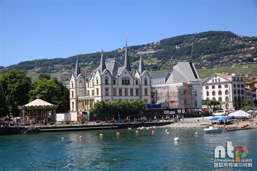 Paysages de la ville de Vevey en Suisse