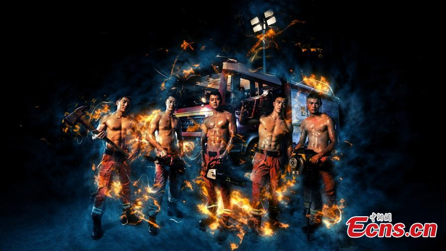 Des pompiers du Sichuan lancent des posters de style hollywoodien