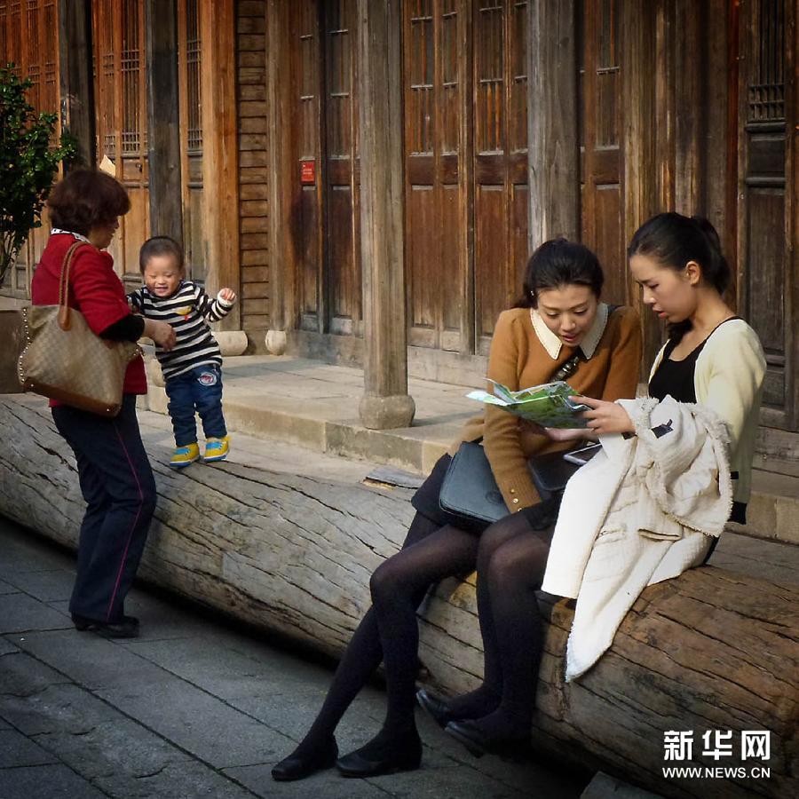 Un quartier traditionnel à Fuzhou (Fujian).