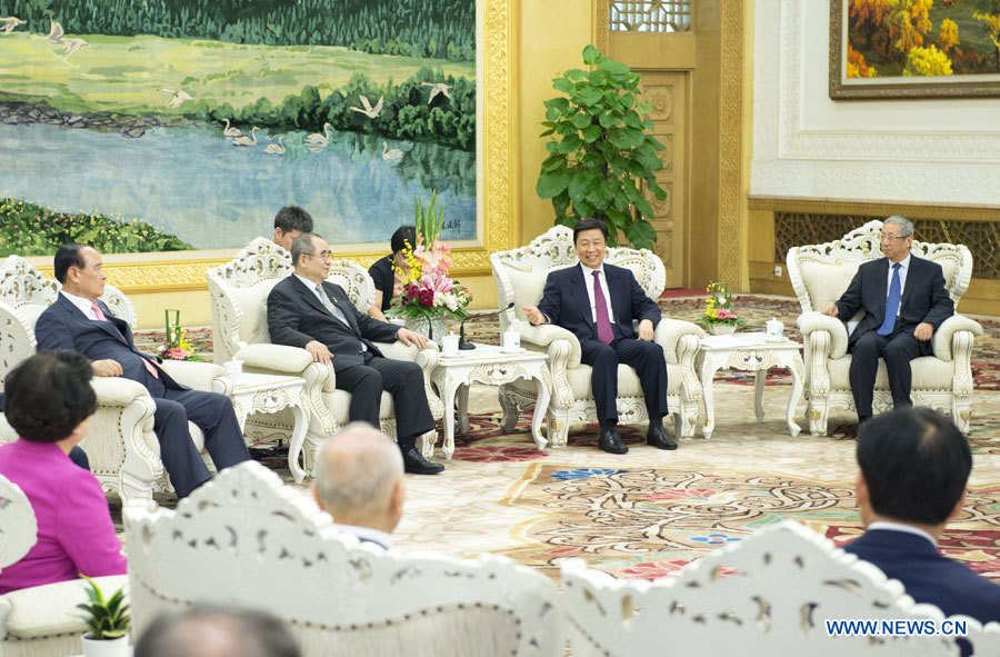 Le vice-président chinois Li Yuanchao rencontre une délégation de la République de Corée