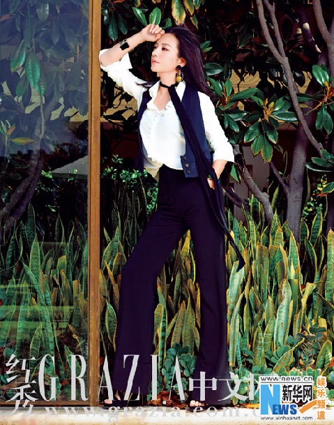 Rayonnante, Zhao Wei pose pour Grazia
