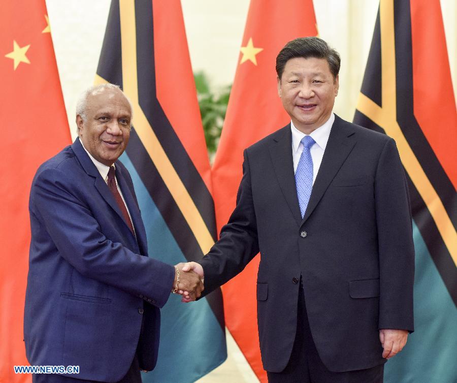 Le président chinois rencontre le PM du Vanuatu