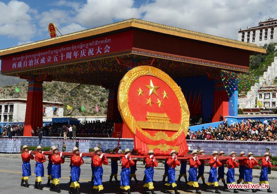 La Chine célèbre le 50e anniversaire de l'autonomie du Tibet