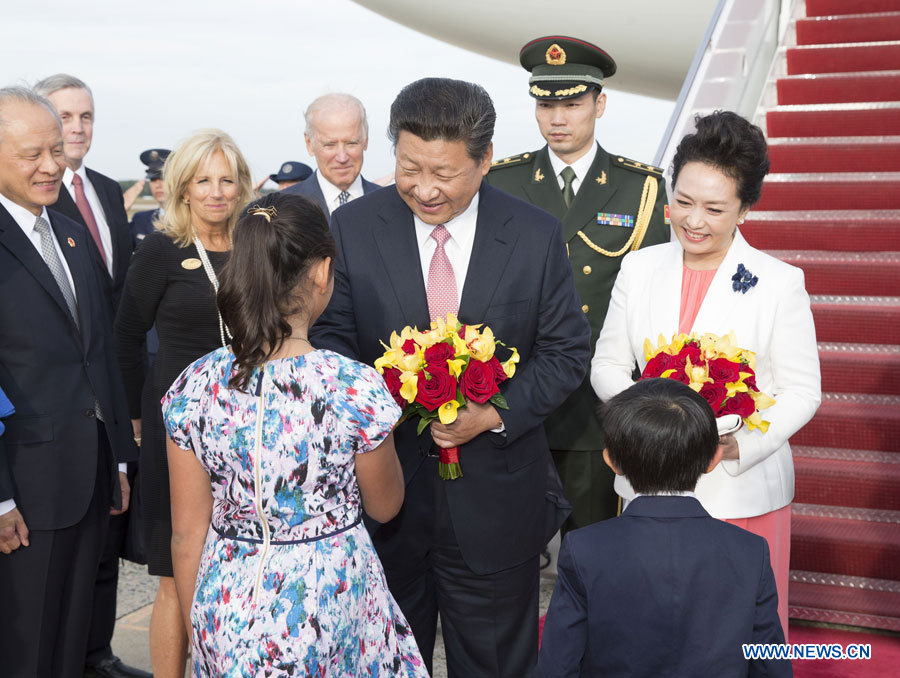 Xi Jinping arrive à Washington