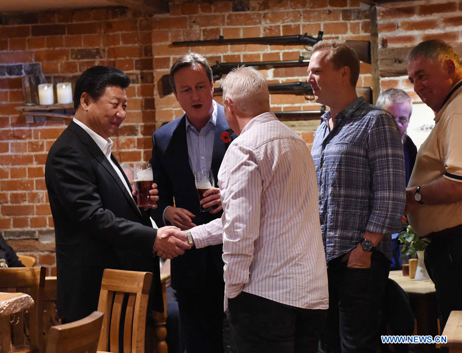 Chequers, symbole des relations plus étroites entre Xi et Cameron