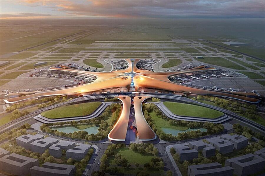 Le nouvel aéroport de Beijing, une des sept merveilles du monde moderne