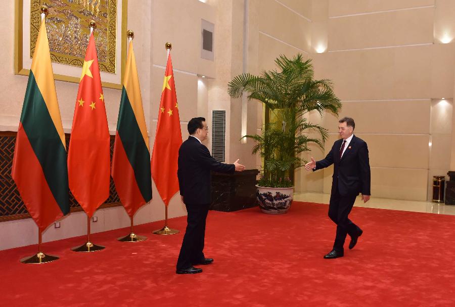 Rencontre entre le PM chinois et son homologue lituanien