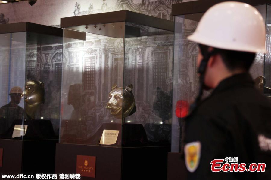 Des têtes d'animaux en bronze du Yuanmingyuan exposées à Shanghai