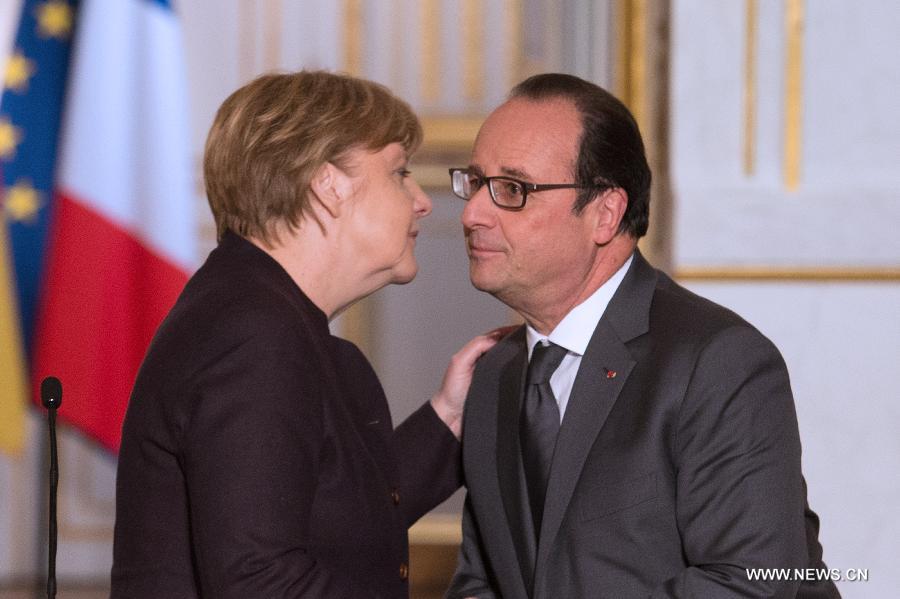 France/Allemagne : accueil des réfugiés et lutte contre le terrorisme au coeur de la rencontre entre Hollande et Merkel