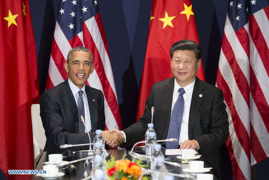 Rencontre entre les présidents chinois et américain à Paris