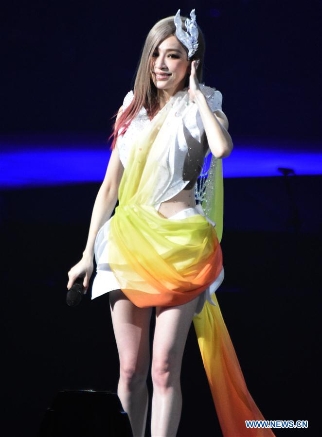 Concert de la chanteuse Cyndi Wang à Taipei