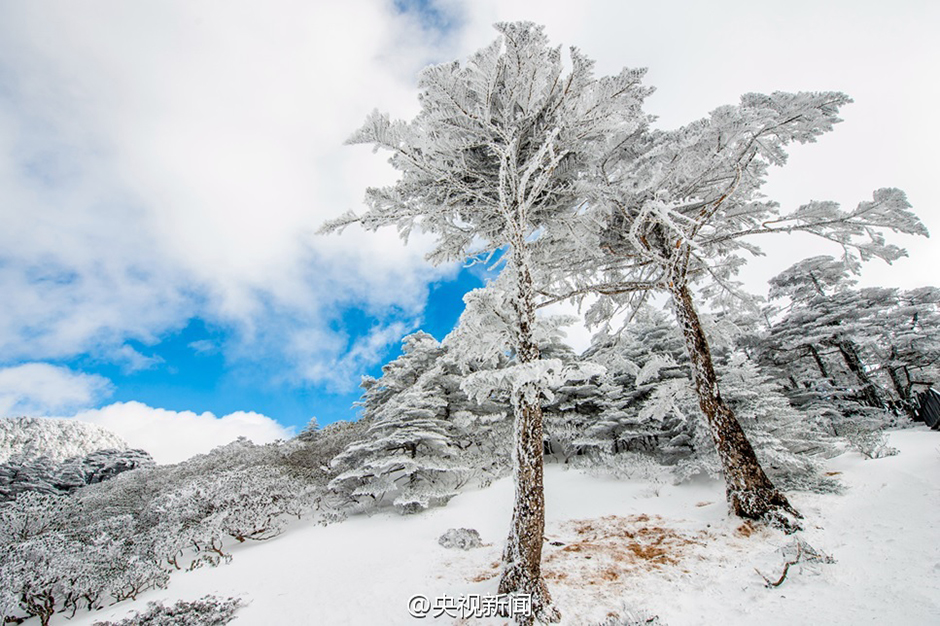 L'enivrant « monde de cristal » des Monts Cangshan sous la neige à Dali