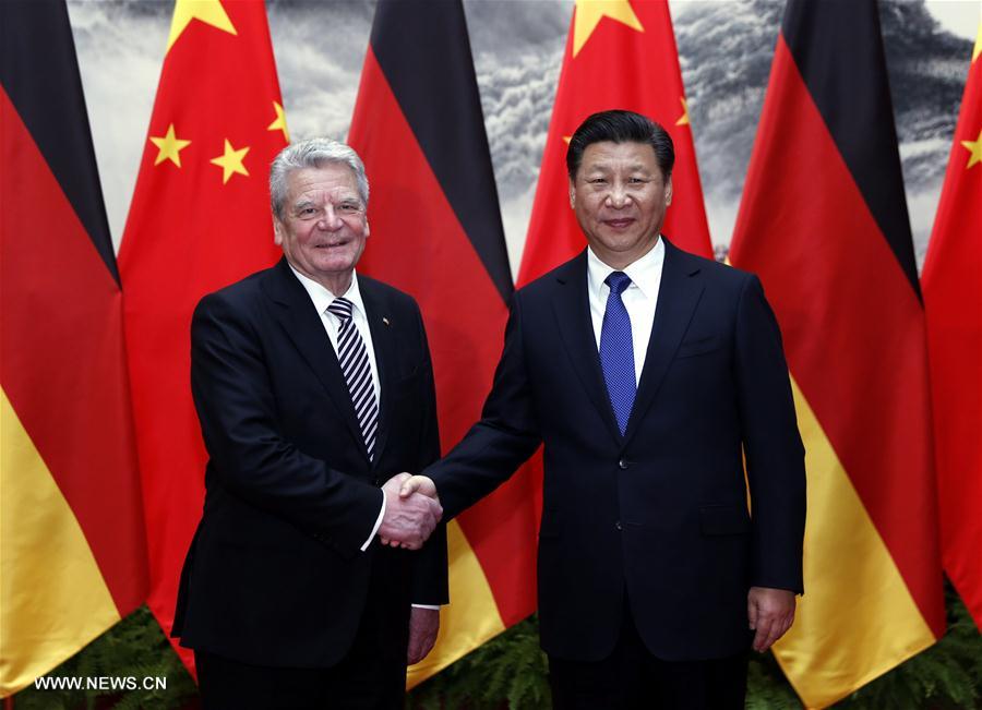 Le président chinois Xi Jinping rencontre son homologue allemand
