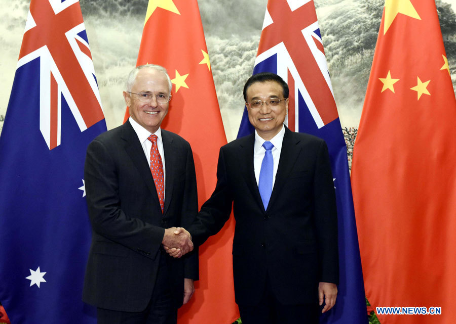 Li Keqiang confiant dans les perspectives des relations Chine-Australie