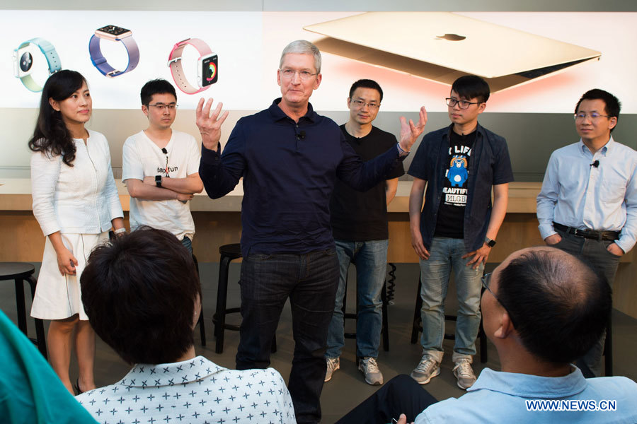 Le PDG d'Apple salue la contribution des applications mobiles à l'économie chinoise après son investissement dans Didi