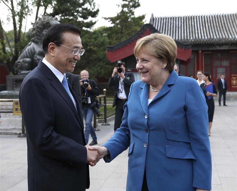 Visite de la chancelière allemande en Chine