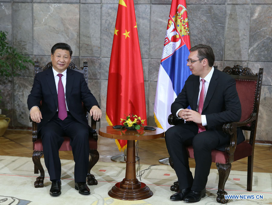 Xi Jinping rencontre le Premier ministre serbe