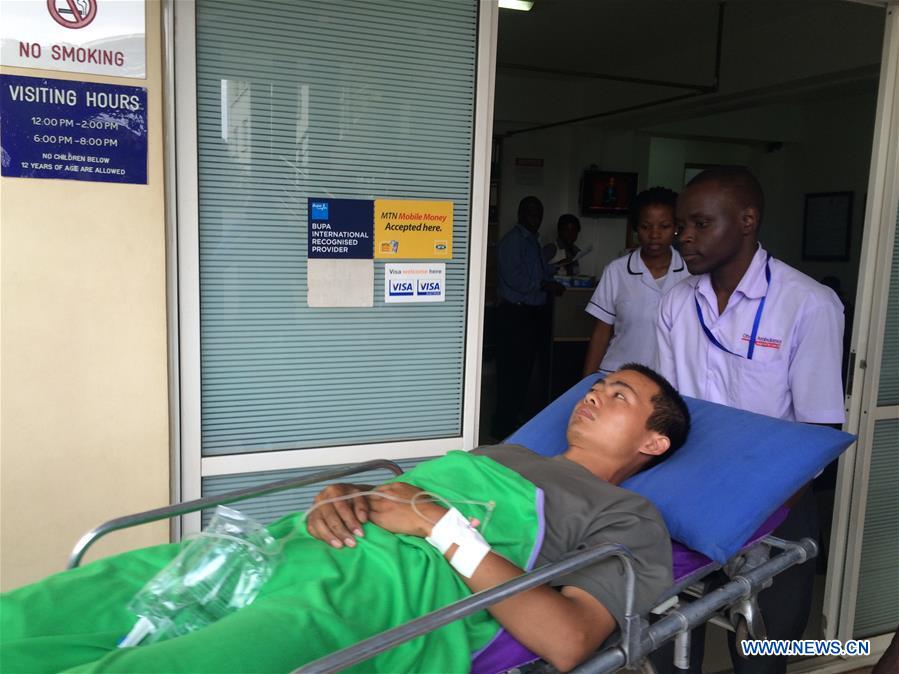 Trois Casques bleus chinois blessés transportés en Ouganda pour les soins médicaux